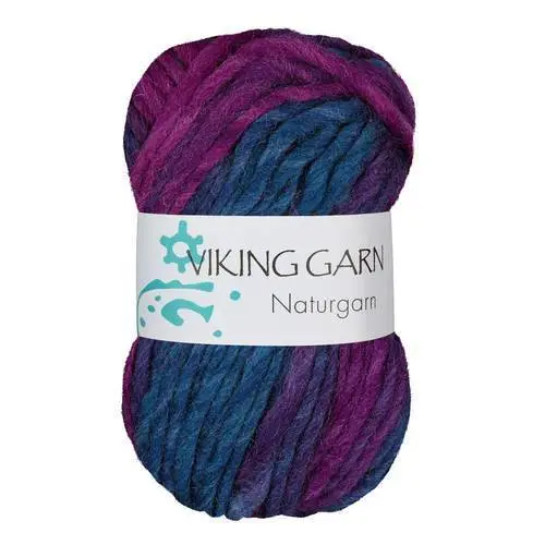 Viking Naturgarn 675 Multi cerise/grønn