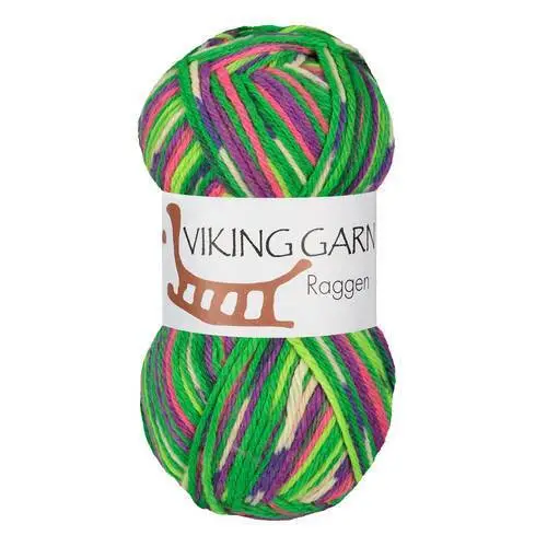 Viking Raggen 739 Multi grøn/rosa