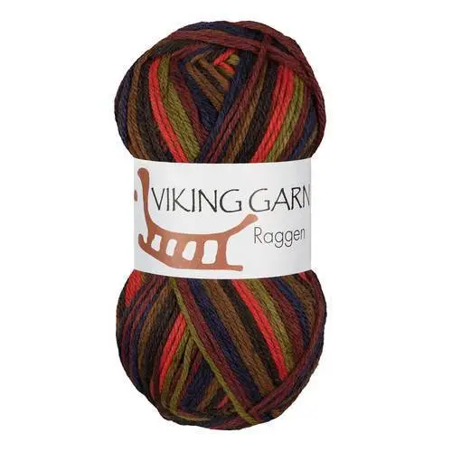 Viking Raggen 752 Multi brun/rød
