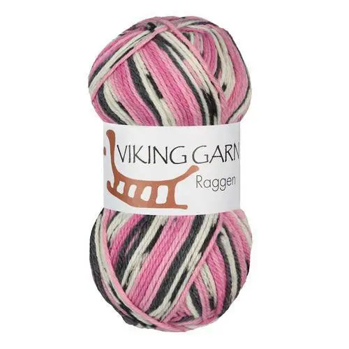 Viking Raggen 763 Multi rosa/mørk grå