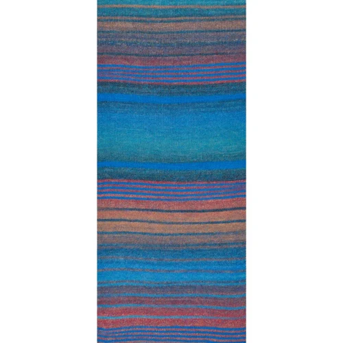 Mayflower Taormina 022 Safir/ Aqua/ Rust rød/ Græskar