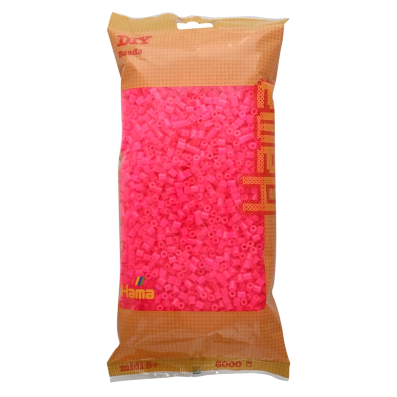 Hama Midi Perler, Ensfarvet, 6000 stk 205-32 Fuchsia