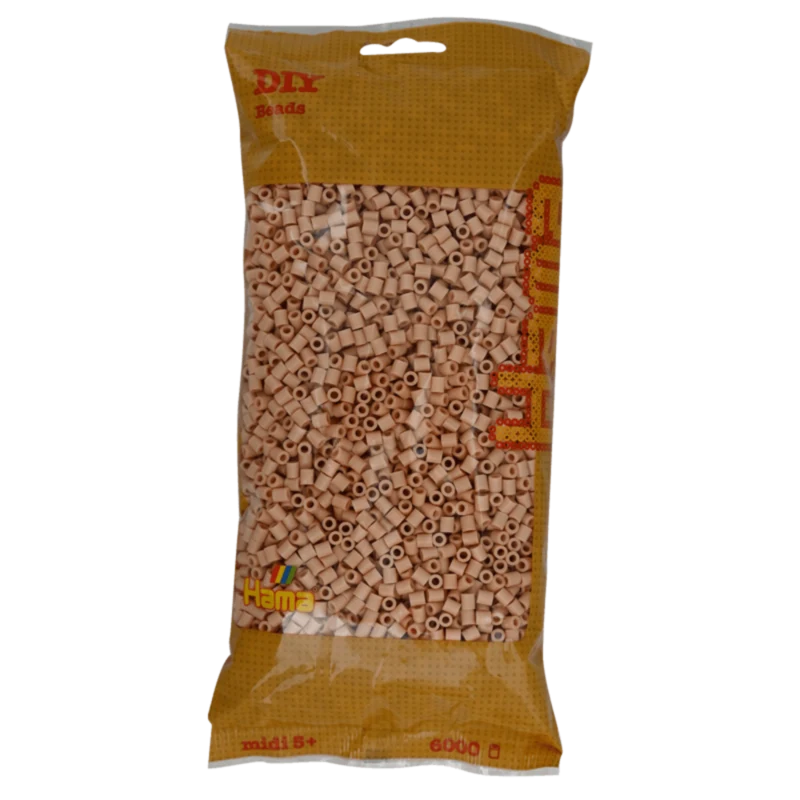 Hama Midi Perler, Ensfarvet, 6000 stk 205-27 Beige
