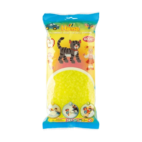 Hama Midi Perler, Transparent, 6000 stk