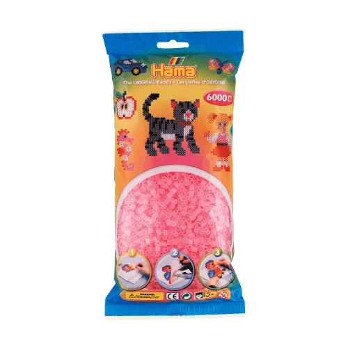 Hama Midi Perler, Transparent, 6000 stk