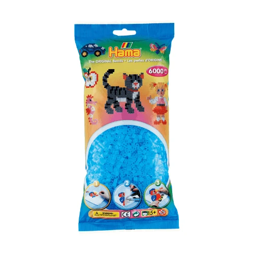Hama Midi Perler, Transparent, 6000 stk
