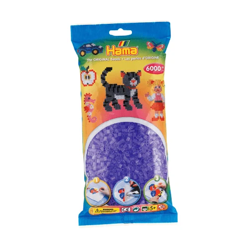 Hama Midi Perler, Transparent, 6000 stk