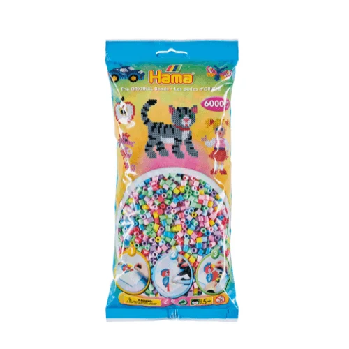 Hama Midi Perler, Mix, 6000 stk