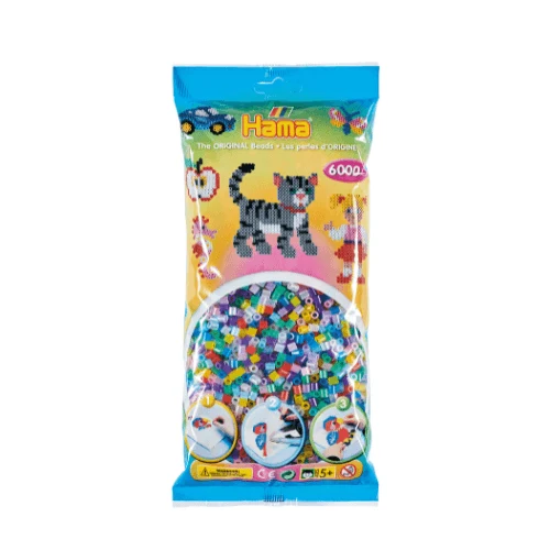 Hama Midi Perler, Mix, 6000 stk