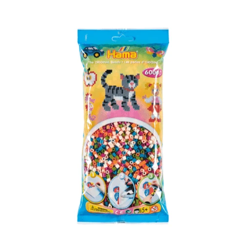 Hama Midi Perler, Mix, 6000 stk