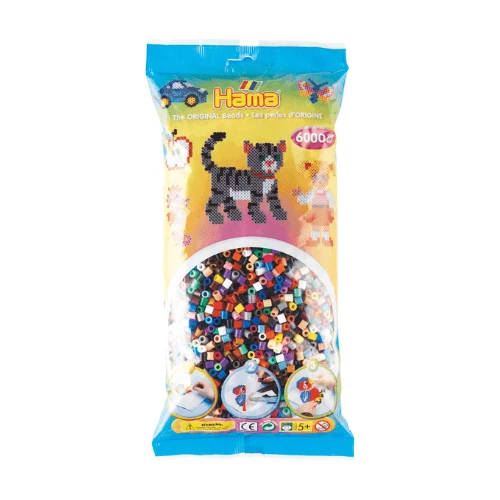 Hama Midi Perler, Mix, 6000 stk