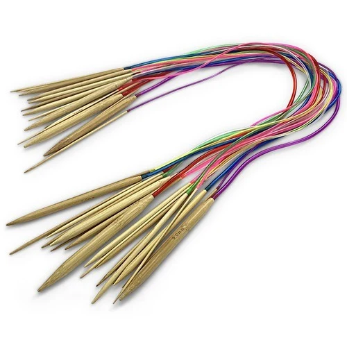 HobbyArts Bambus Rundpindesæt, 18 str. 2-10 mm - 80 cm