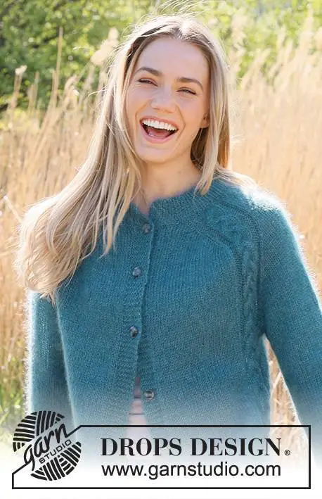 236-26 Cabled Bliss Cardigan by DROPS Design