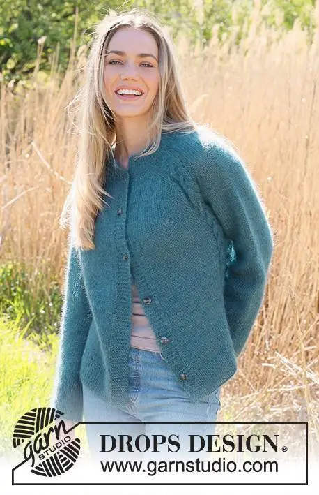 236-26 Cabled Bliss Cardigan by DROPS Design