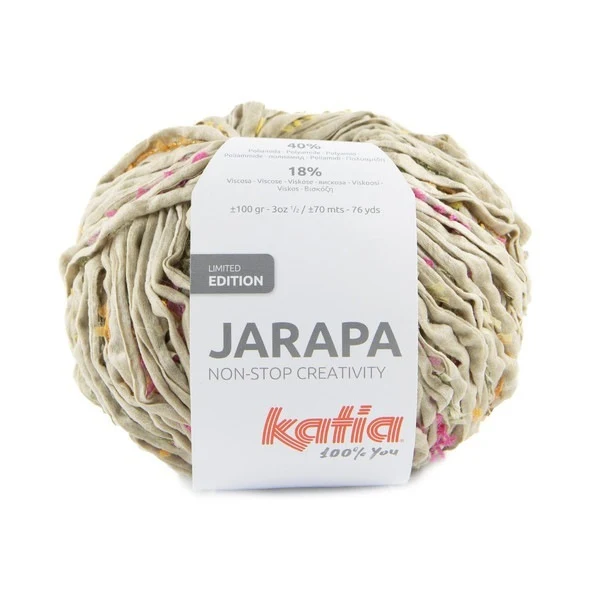 Katia Jarapa 505 Beige-fuchsia-gul-gulgrøn