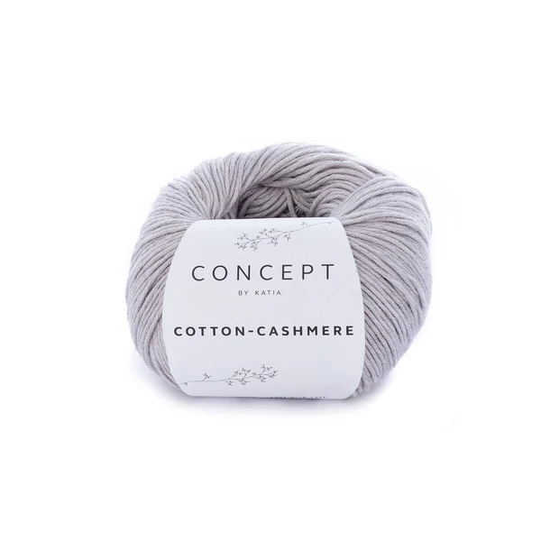 Katia Cotton Cashmere 56 Stengrå