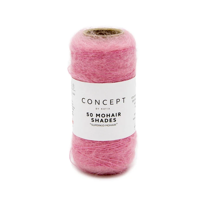 Katia 50 Mohair Shades 36 Tyggegummi