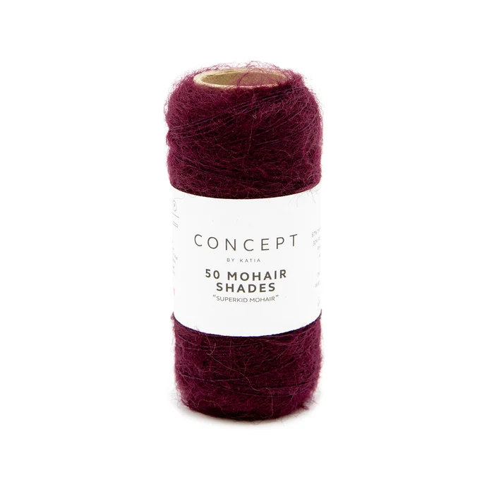 Katia 50 Mohair Shades 40 Bordeaux