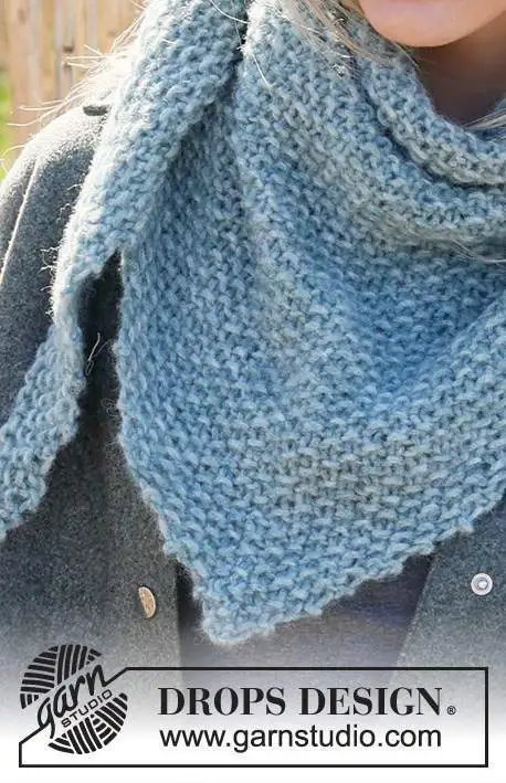 234-13 Time Apart Shawl by DROPS Design