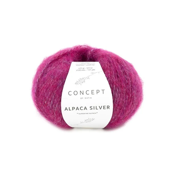 Katia Alpaca Silver 271 Rubin-sølv