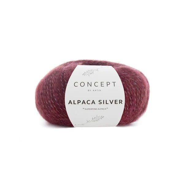 Katia Alpaca Silver 259 Bordeaux sølv