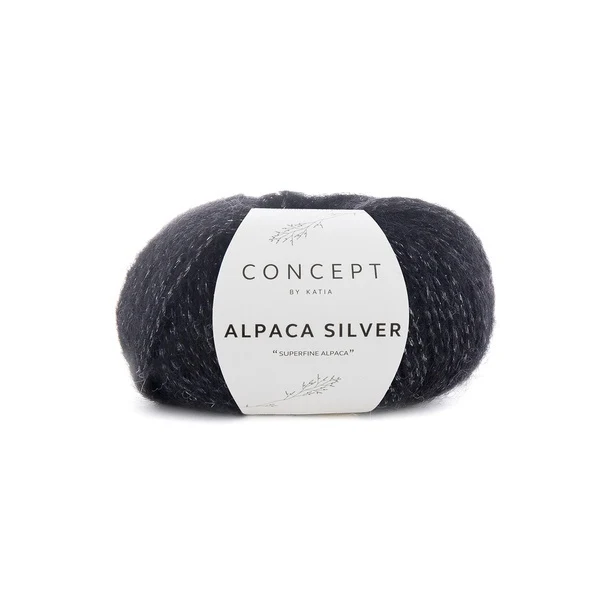 Katia Alpaca Silver 263 Sølv-sort