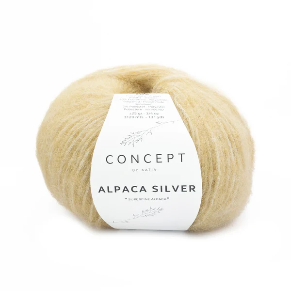 Katia Alpaca Silver 281 Elfenben-sølv