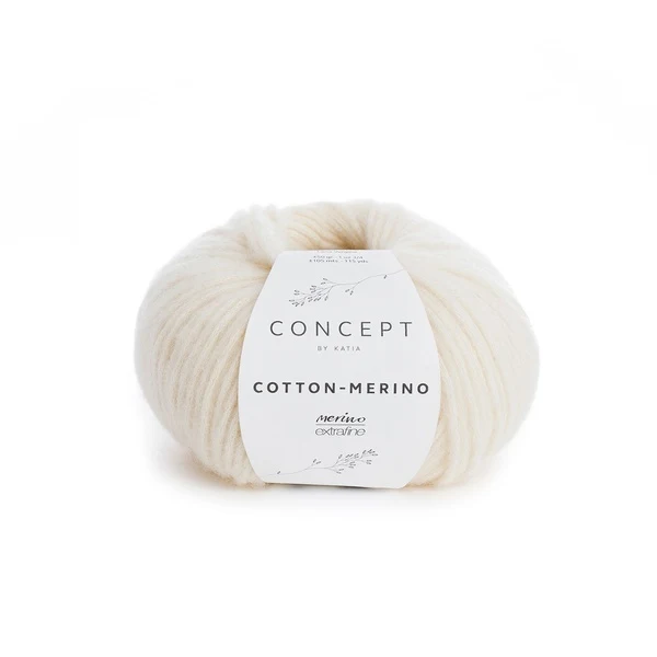 Katia Cotton-Merino 100 Ecru