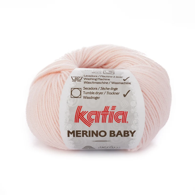 Katia Merino Baby 007 Meget lys pink