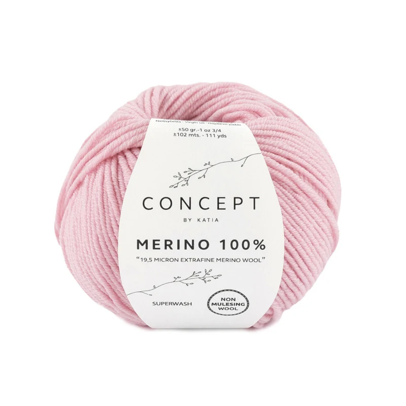 Katia Merino 100% 007 Meget lys rosa