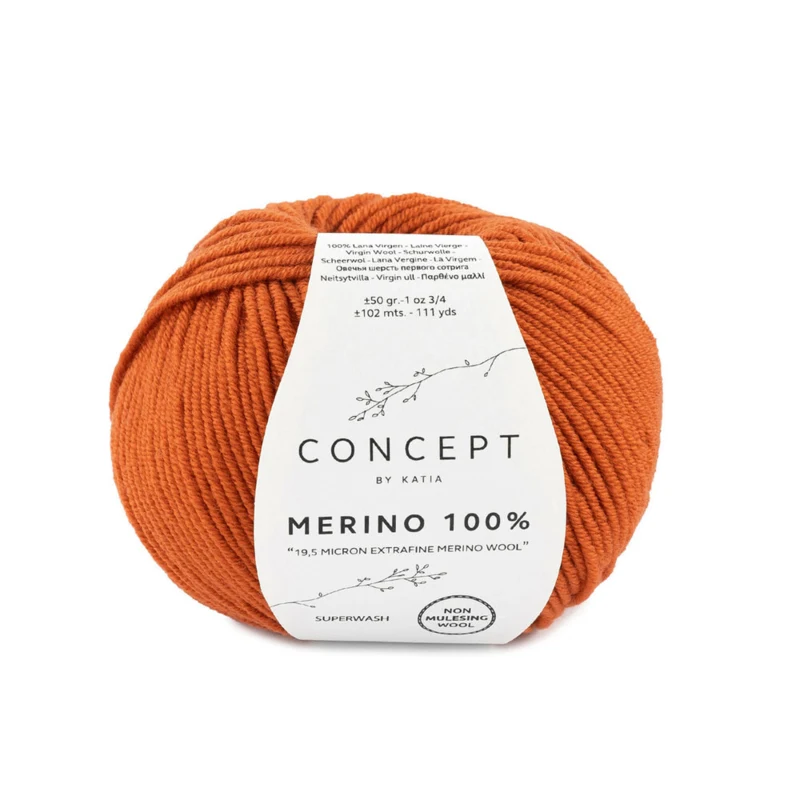 Katia Merino 100% 020 Dyb orange