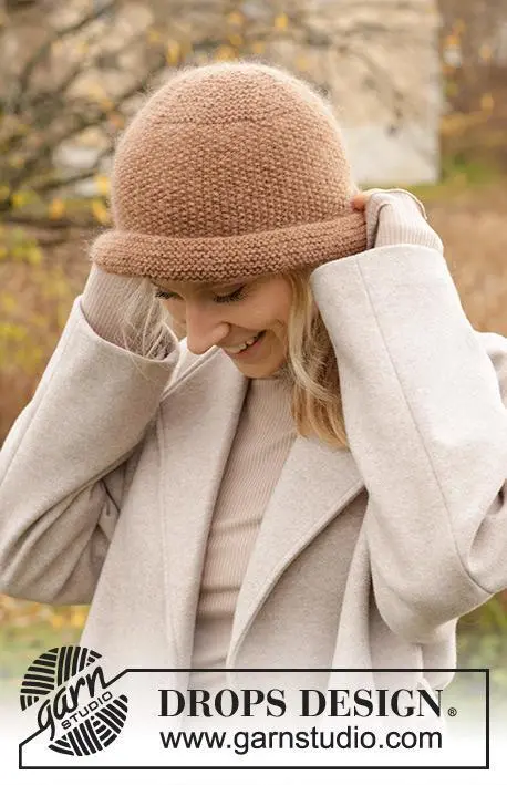 234-80 In a Nutshell Hat by DROPS Design