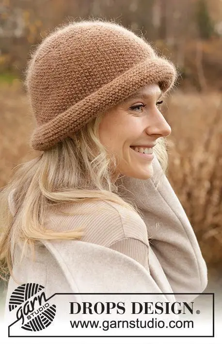 234-80 In a Nutshell Hat by DROPS Design