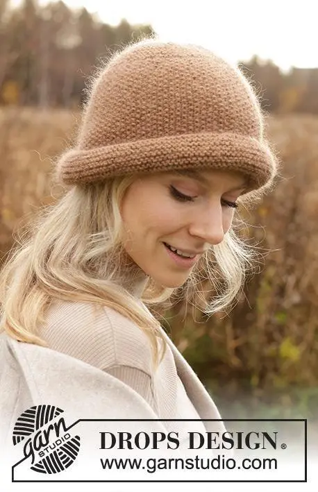 234-80 In a Nutshell Hat by DROPS Design