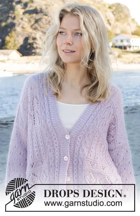241-10 Fabled Harbour Cardigan by DROPS Design
