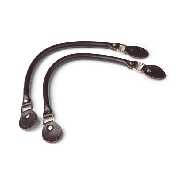 HobbyArts Læderhank Med Spænder, Brun, 2 stk, 40 cm