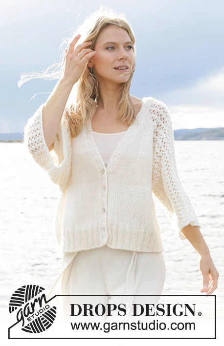 239-11 Morgenbris Cardigan by DROPS Design