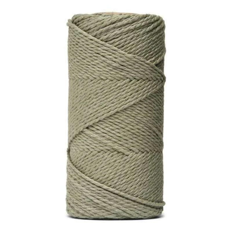 LindeHobby Macrame Lux, Knyttegarn, 2 mm 06 Khaki