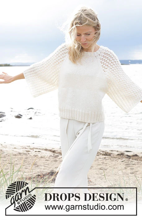 239-12 Morgenbris Sweater by DROPS Design