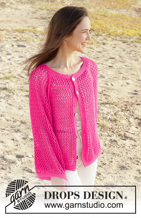 240-25 Feel the Beat Cardigan by DROPS Design