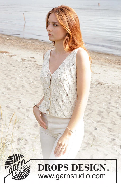 240-7 Dazzling Diamonds Vest by DROPS Design