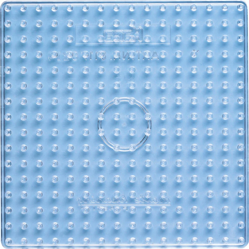 Hama Maxi Stiftplade, transparent - Firkant 8214