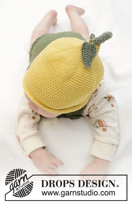 45-12 Sweet Lemon Hat by DROPS Design