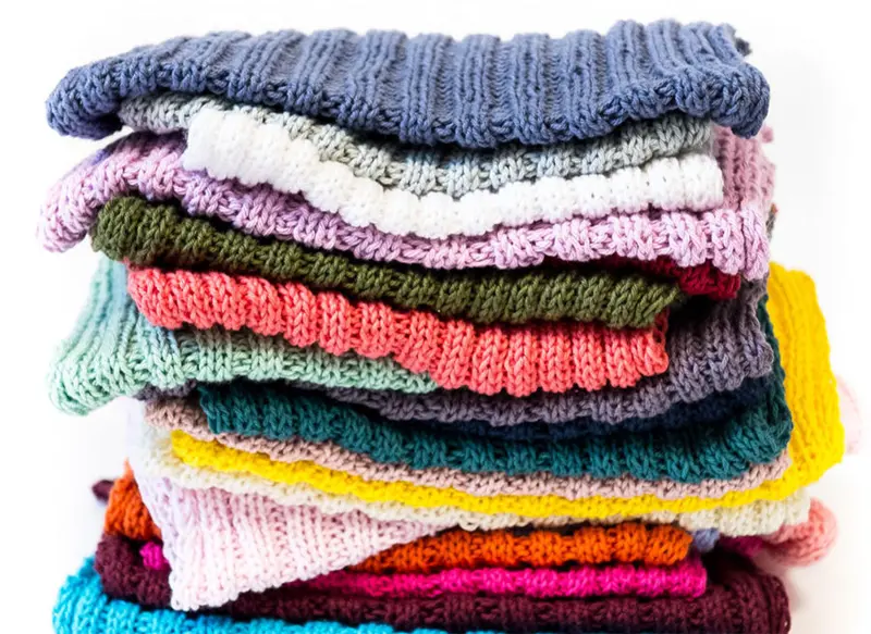 Strikkede karklude/vaskeklude