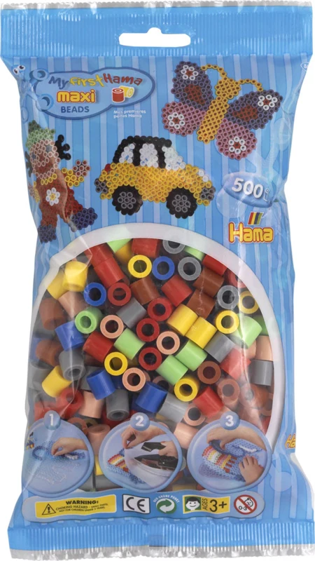 Hama Maxi Perler 500 stk - Mix 69