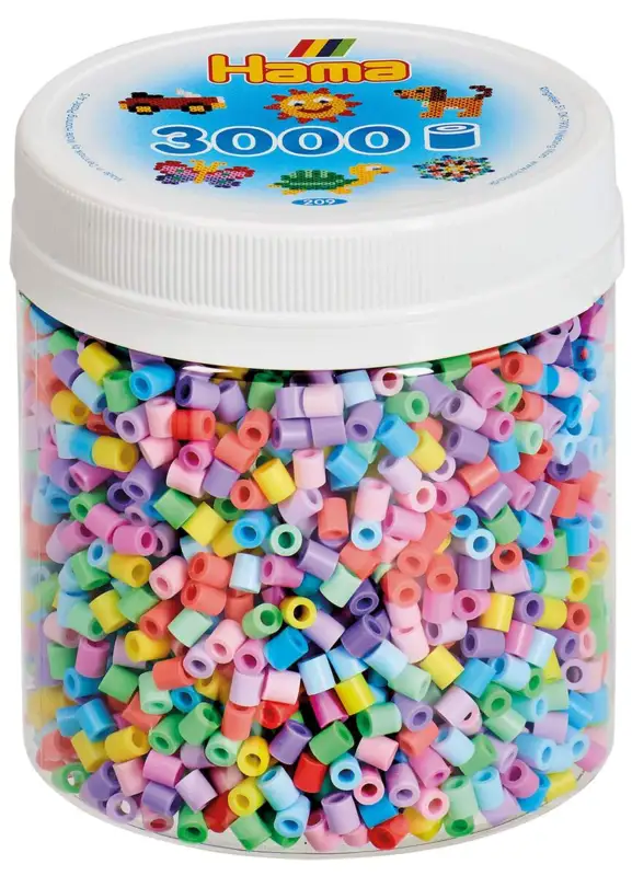 Hama Midi Perler, 3000 stk. - Mix 50