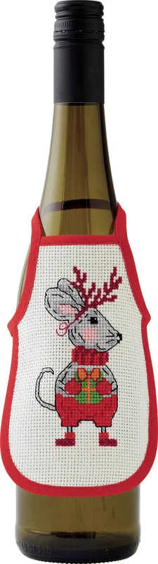 Permin Julebroderier - Mus 10x15cm 3pk