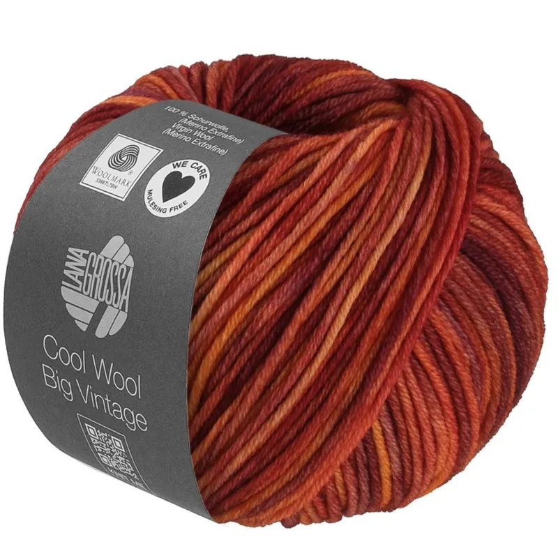 Lana Grossa Cool Wool Big Vintage 88 Orangebrun