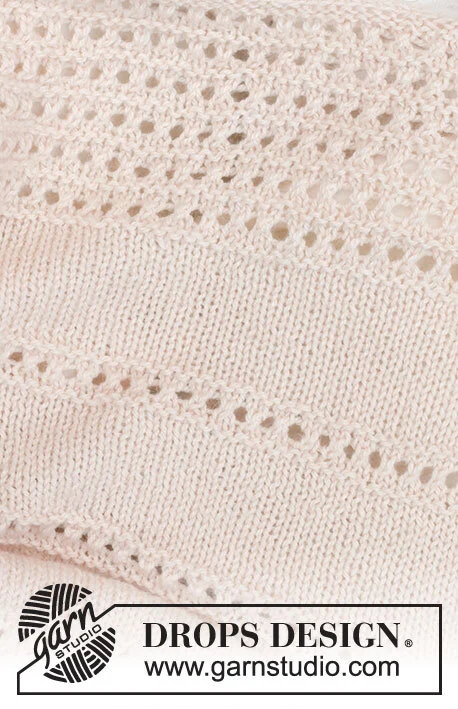 46-12 Dream Sand Blanket by DROPS Design