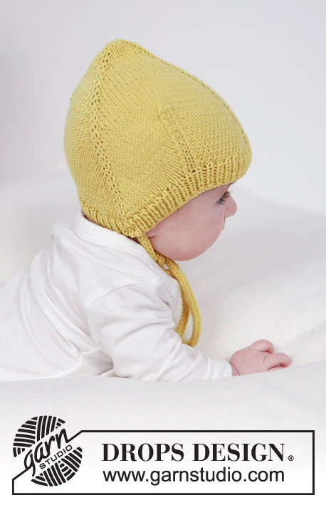 45-14 Lemonade Bonnet by DROPS Design